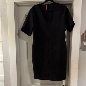SPANX Black V-Neck Mini Dress